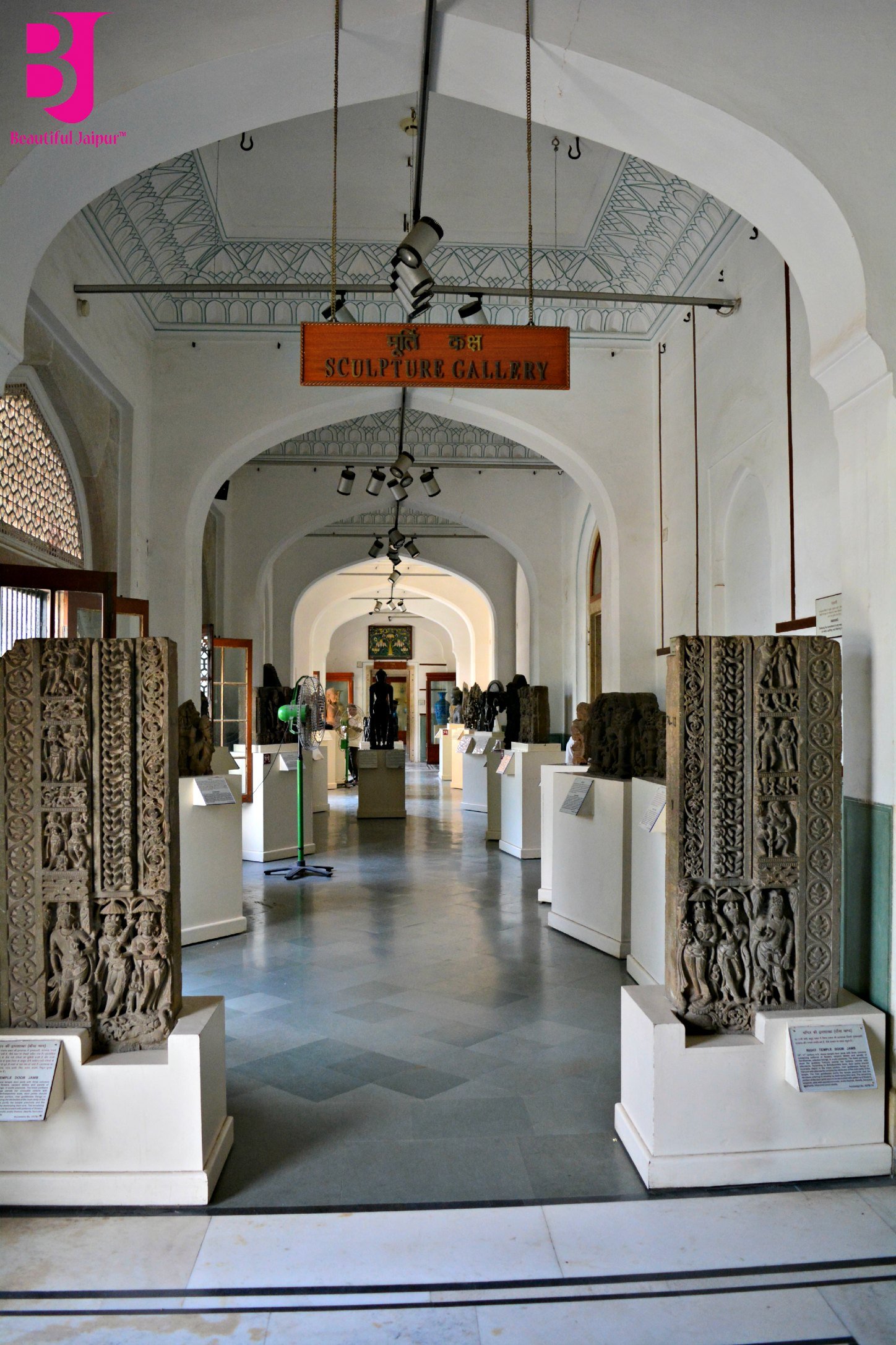 Sculpture gallery inside Albert Hall Museum Jaipur