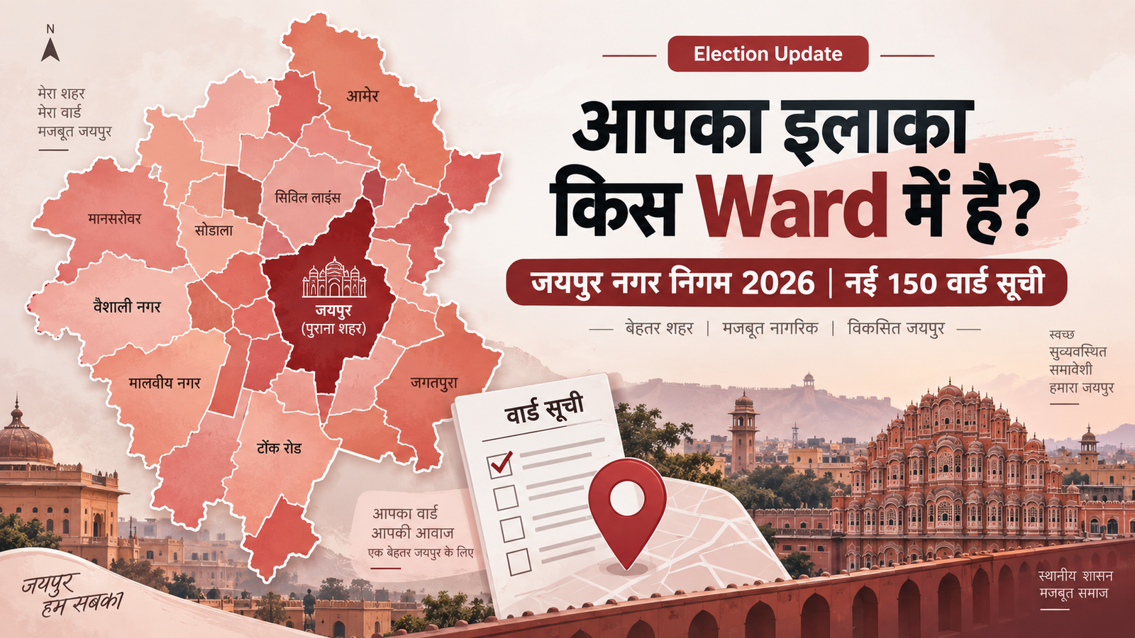 Jaipur Ward Election Update Infographic