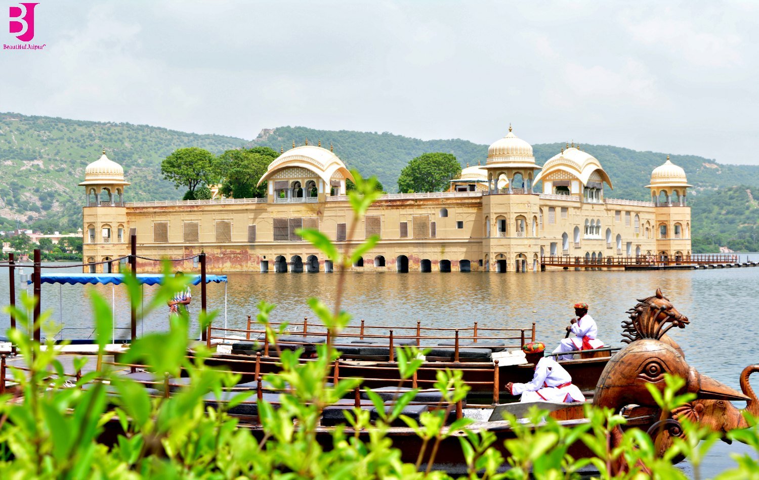 Jal Mahal Jaipur surrounded by Man Sagar Lake and Aravalli hills