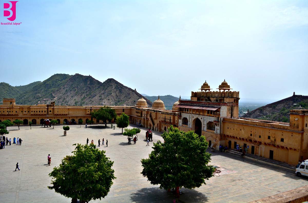 Jaleb Chowk courtyard and Suraj Pol at Amer Fort Jaipur