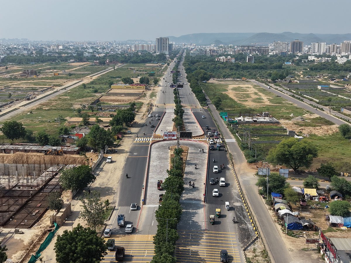 जयपुर के जगतपुरा महल रोड की नई ट्रैफिक व्यवस्था