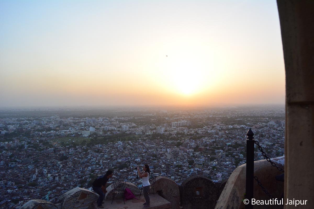 Sunset view from Nahargarh Fort Jaipur