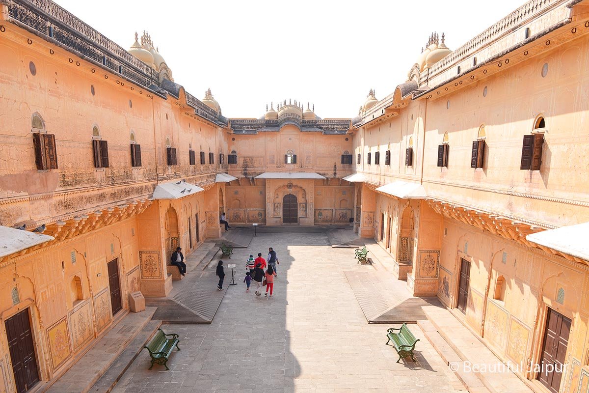 Interior corridors of Nahargarh Fort