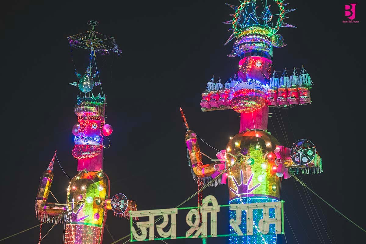 Ravana Dahan evening in Jaipur