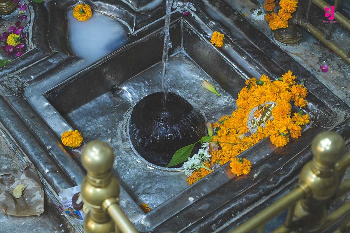Shivling with flowers at Tarkeshwar Mahadev Temple Jaipur
